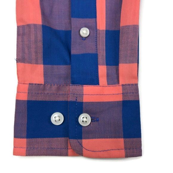 NEW Club Room Button Down Shirt Men's Small Buffalo Plaid Long Sleeve Stretch - Picture 5 of 9